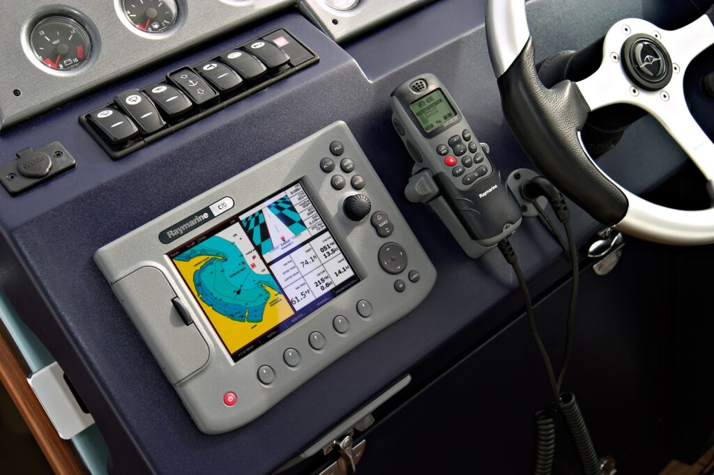 Raymarine rugged information display with abrasion resistant coatings applied